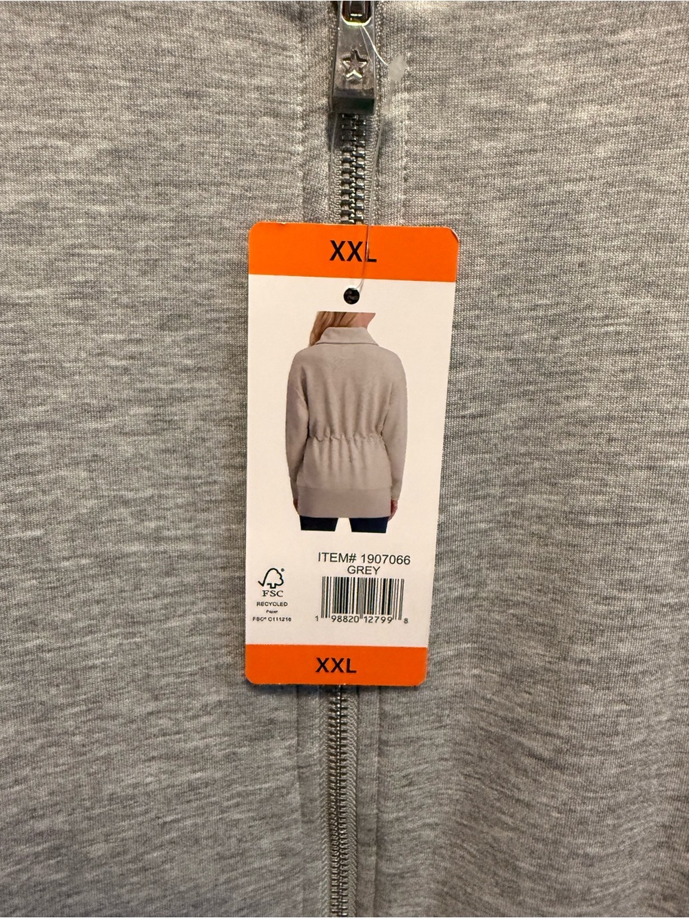 Converse Gray Zip-Up Jacket - Picture 3 of 9